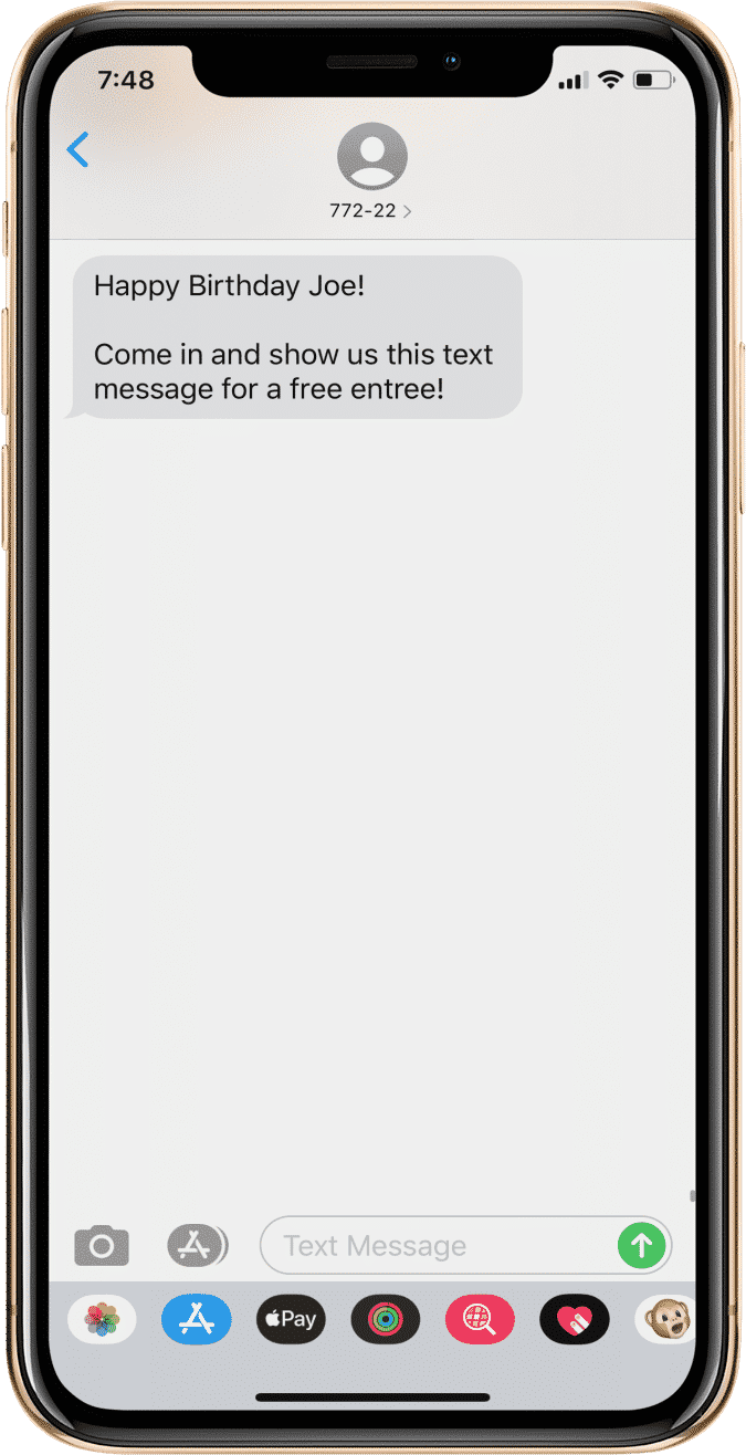 birthday sms marketing